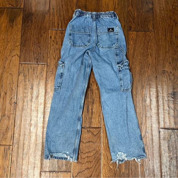 BDG women’s blue skate fit baggy cargo pockets with elastic waist - Picture 2 of 8